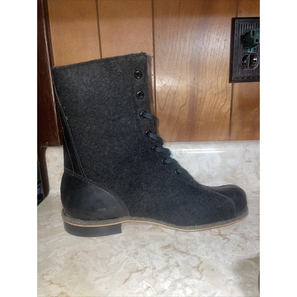 Vintage US Air Force Wool‎ Flight Aviation Flying Boots - BILTRIGHT-Duratex